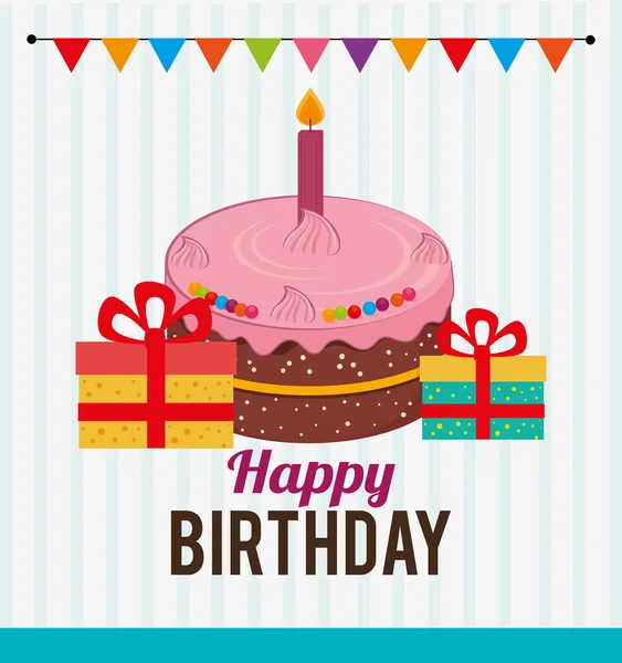 Birthday design, vector illustration. — Stock Vector