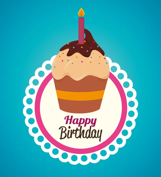 Birthday design, vector illustration. — Stock Vector