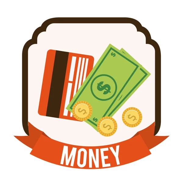 Icono del dinero — Vector de stock