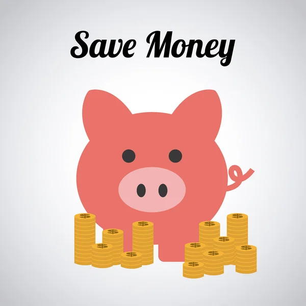 Save money — Stock Vector