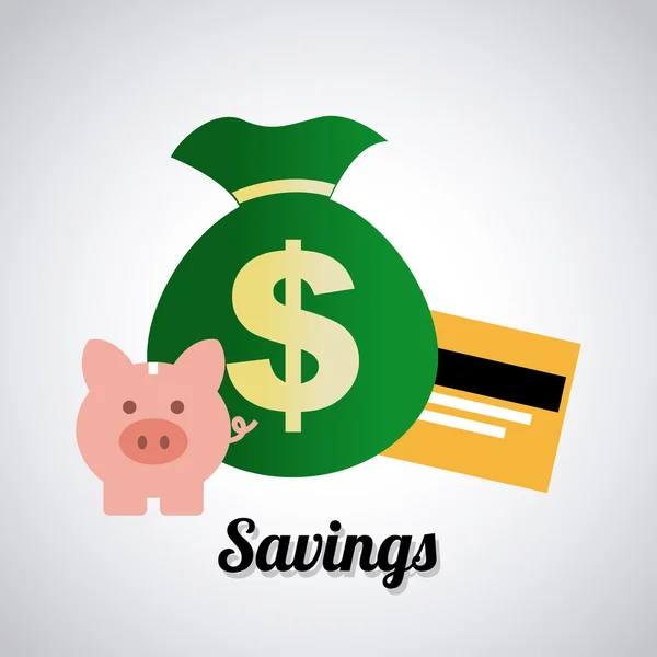 Ahorrar dinero — Archivo Imágenes Vectoriales
