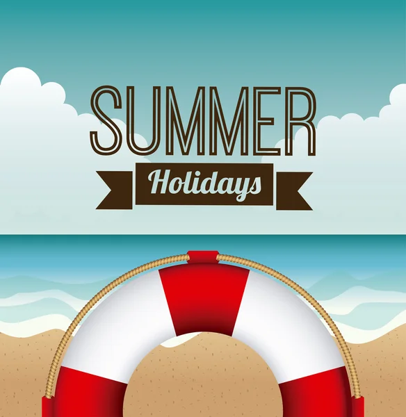 Summer vacations — Stock Vector