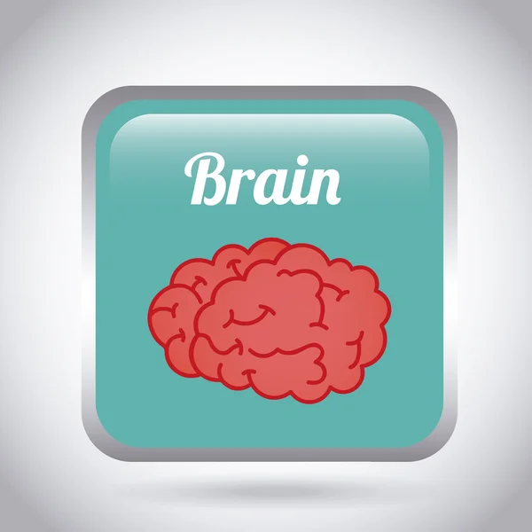 Hersenen pictogram ontwerp — Stockvector