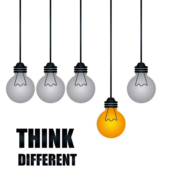 Think different — Stock Vector