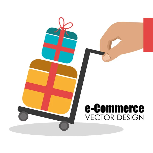 Diseño de compras, ilustración vectorial . — Vector de stock