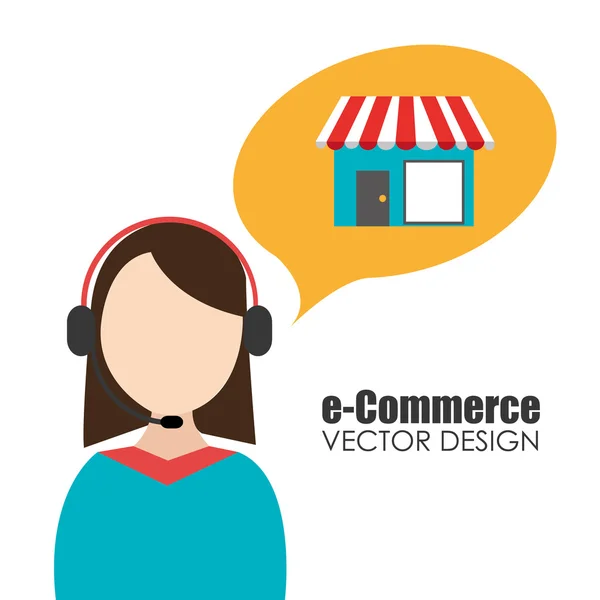 Diseño de compras, ilustración vectorial . — Vector de stock