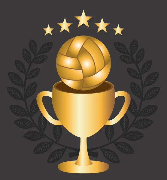 Bola de voleibol — Vector de stock