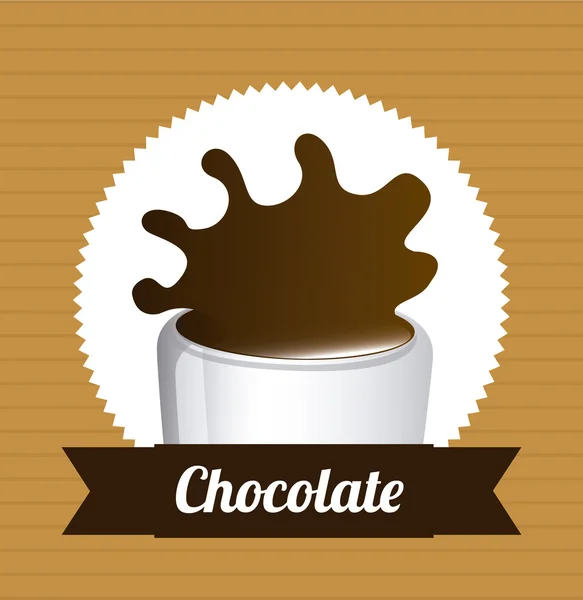 Delicioso chocolate — Vector de stock