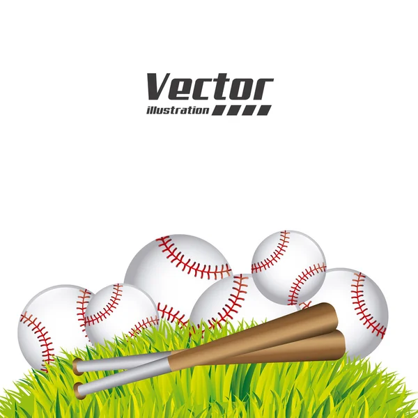 Diseño de béisbol — Vector de stock