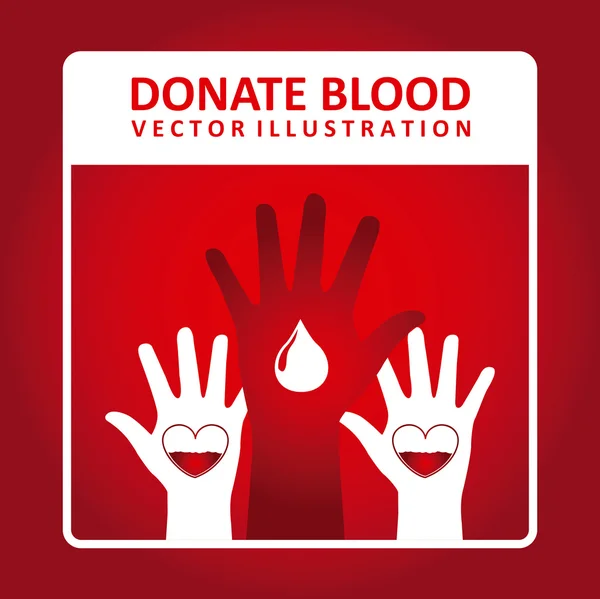 Donar sangre — Vector de stock