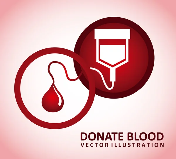 Donar sangre — Vector de stock