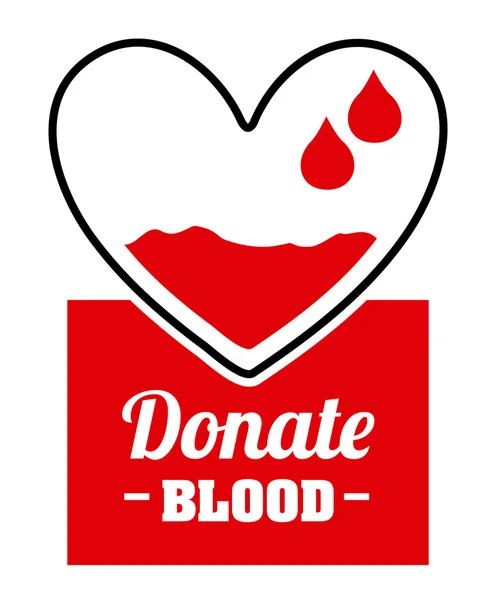 Donar sangre — Vector de stock