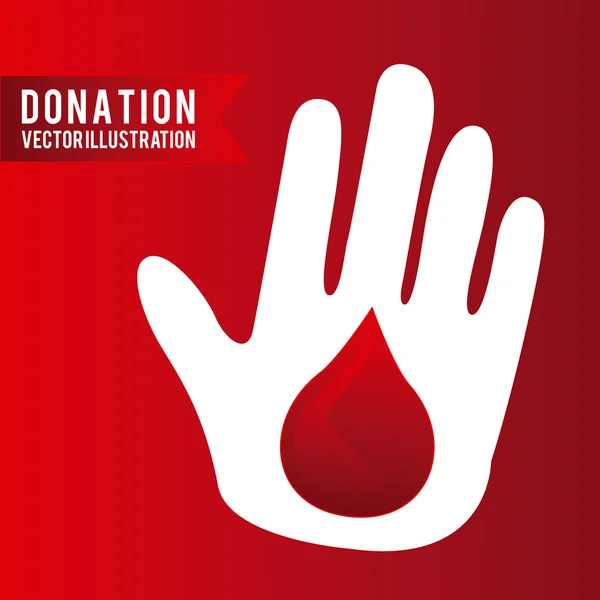 Donar sangre — Vector de stock