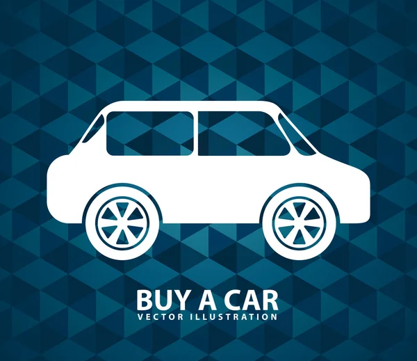 Comprar un coche — Vector de stock