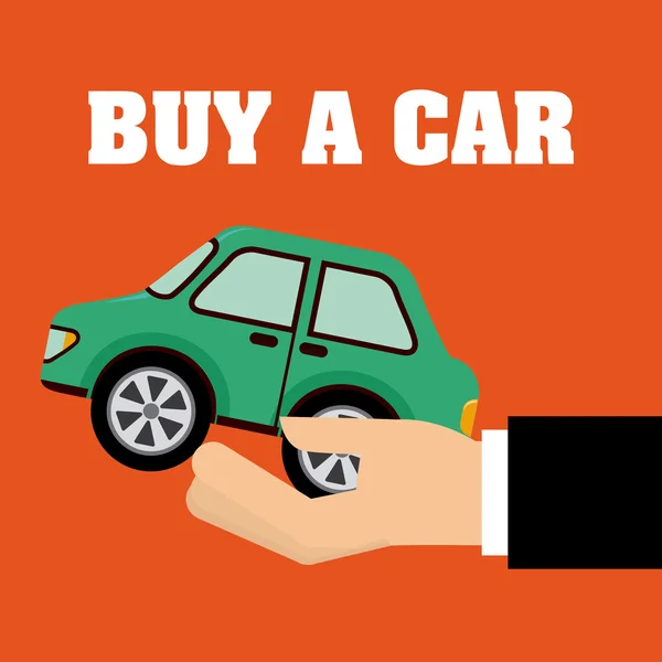 Koop een auto — Stockvector