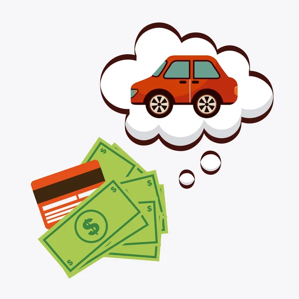 Buy a car — Stock Vector