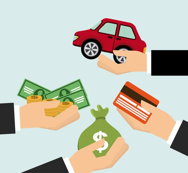 Αγοράστε ένα αυτοκίνητο — Διανυσματικό Αρχείο
