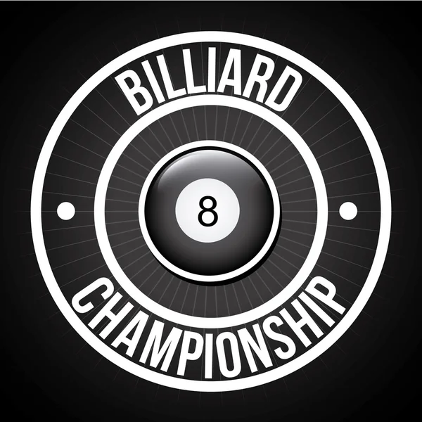 Tournoi de billard — Image vectorielle