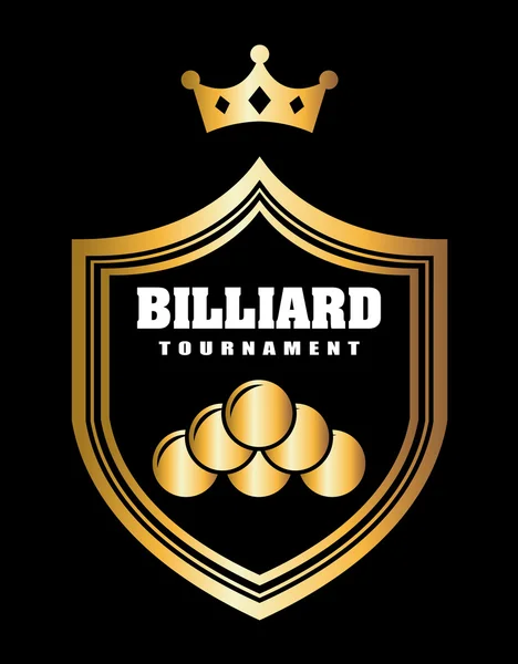 Bilardo Turnuvası — Stok Vektör