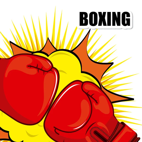 Boxning sport — Stock vektor