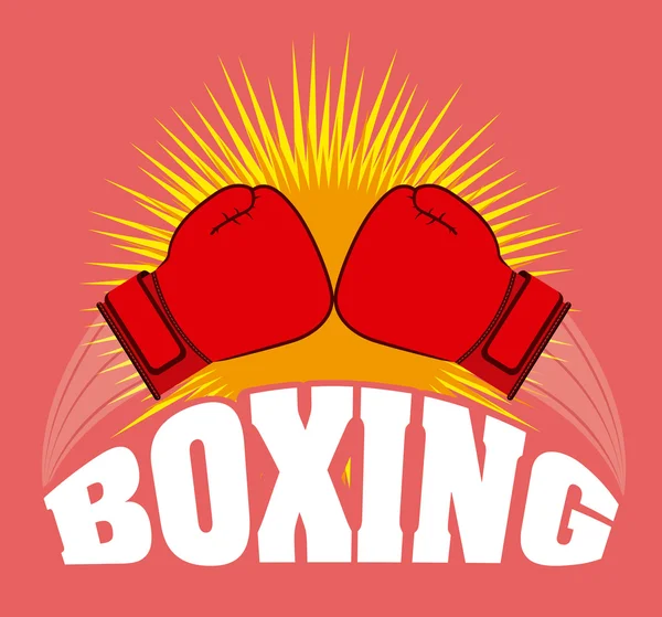 Boxeo deporte — Vector de stock