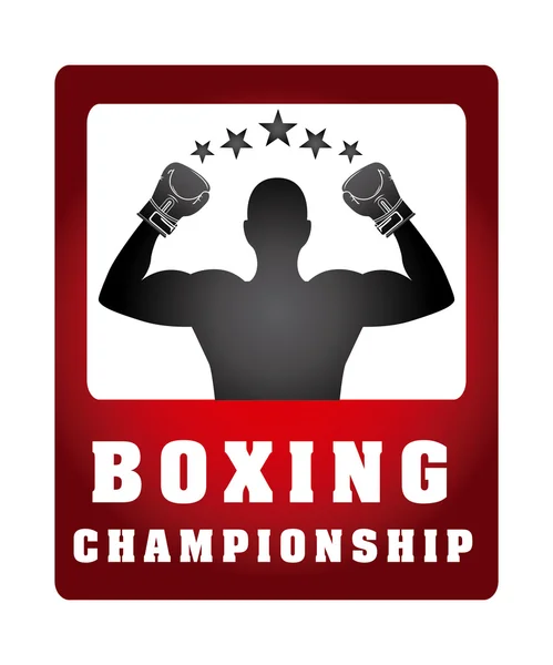 Boxeo deporte — Vector de stock