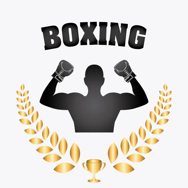 Boxning sport — Stock vektor