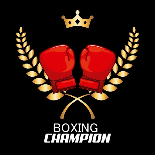 Boxeo deporte — Vector de stock