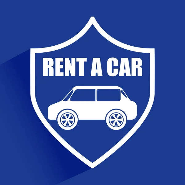 Rent a car — Stock Vector