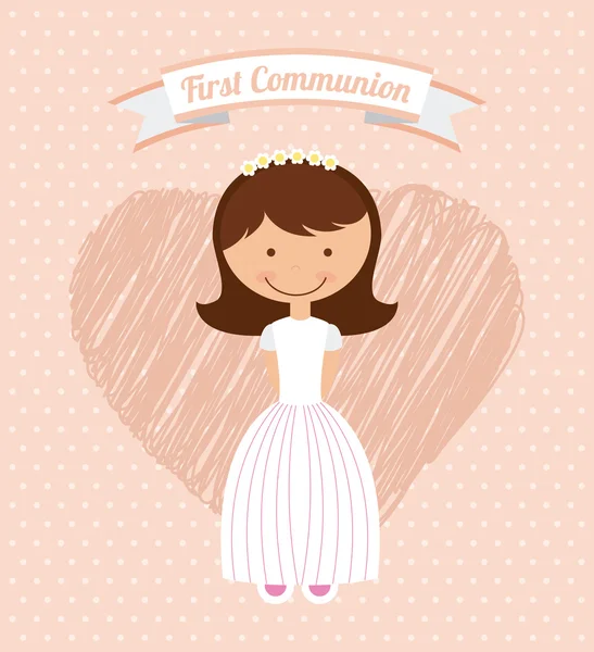 First communion — Stock Vector