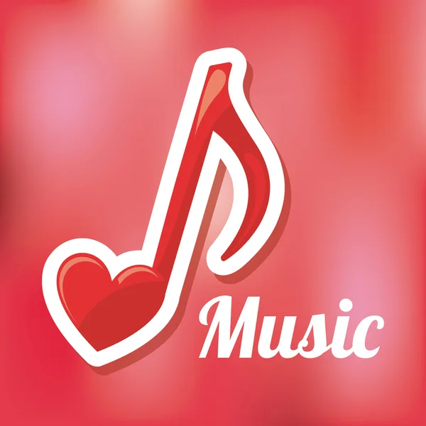 Love music — Stock Vector