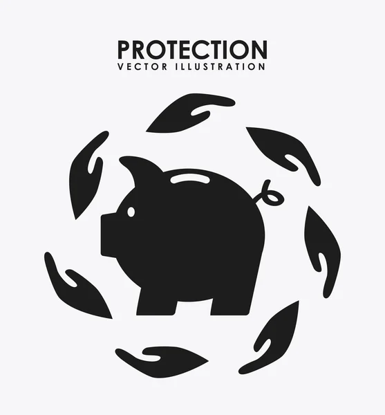 Icono de protección — Vector de stock