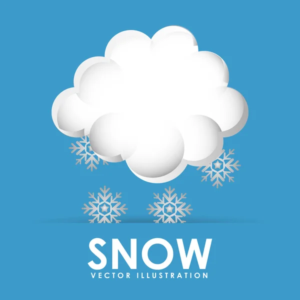 Значок снега — стоковый вектор