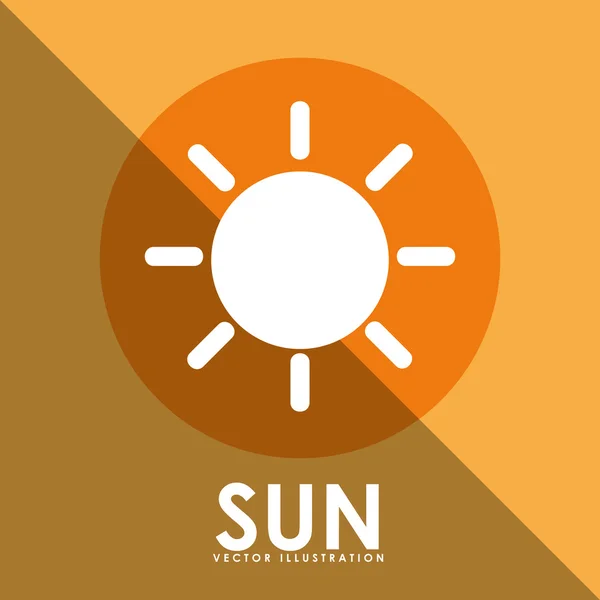 Sun icon design — Stock Vector