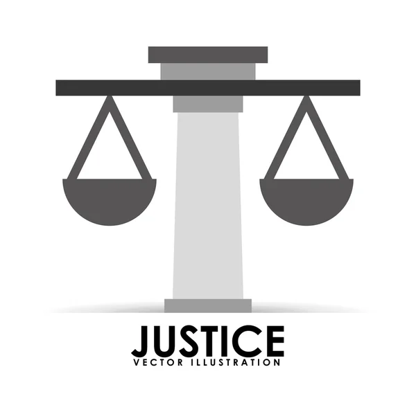 Justice icône design — Image vectorielle