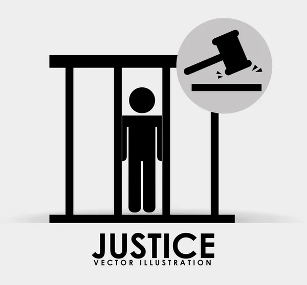Adalet simgesi tasarım — Stok Vektör