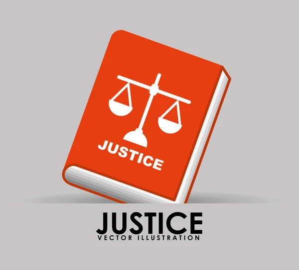 Justice icône design — Image vectorielle