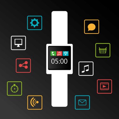 Teknoloji tasarım, vektör çizim.