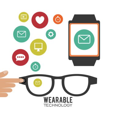 Teknoloji tasarım, vektör çizim.