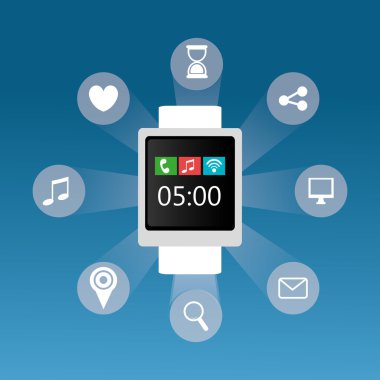 Teknoloji tasarım, vektör çizim.