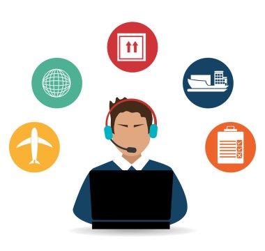 Teslim tasarım, vektör çizim.