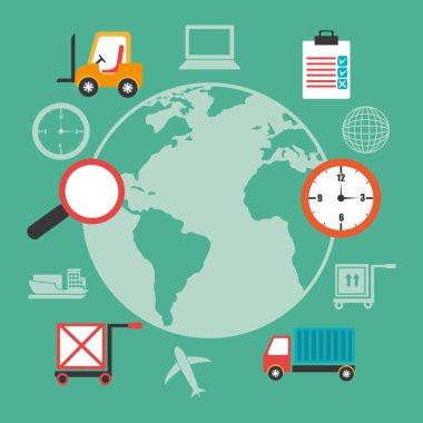 Teslim tasarım, vektör çizim.