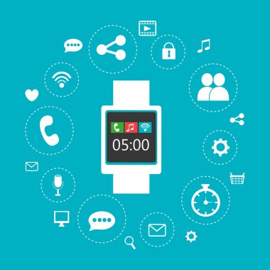 Teknoloji tasarım, vektör çizim.