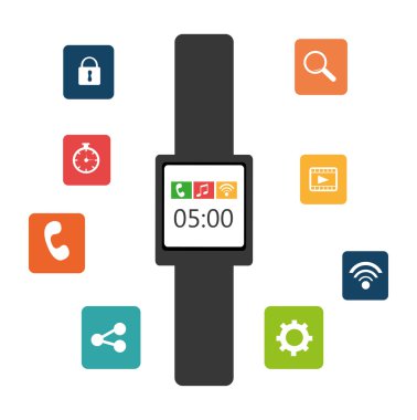 Teknoloji tasarım, vektör çizim.