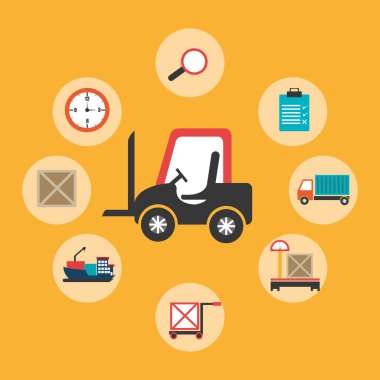 Teslim tasarım, vektör çizim.