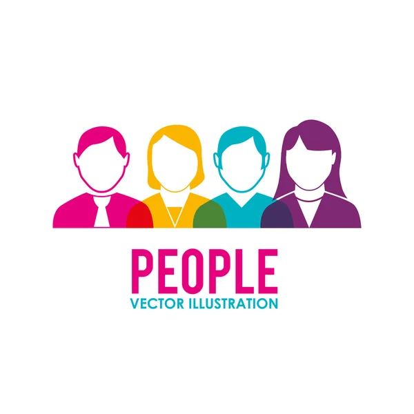 Människor design, vektor illustration. — Stock vektor