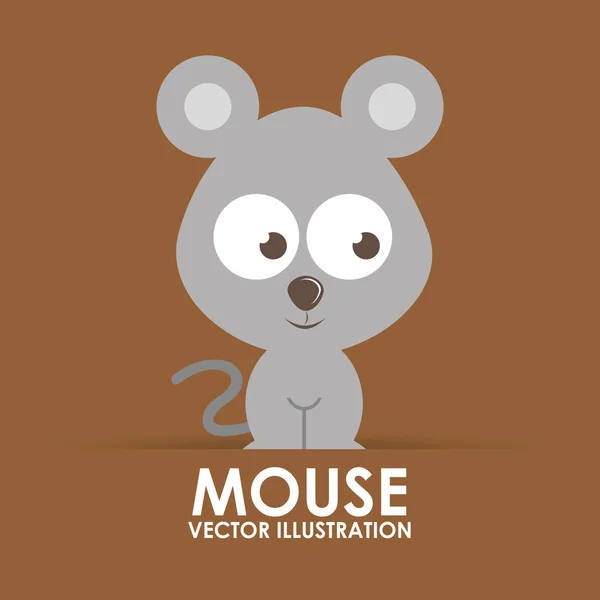 Mouse cute — Stock Vector