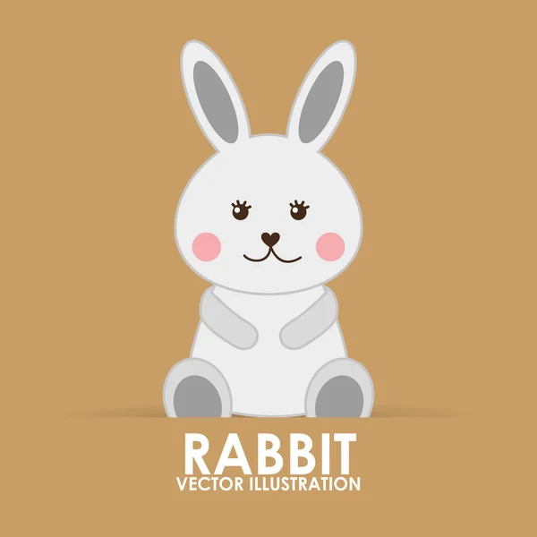Kaninchen süß — Stockvektor