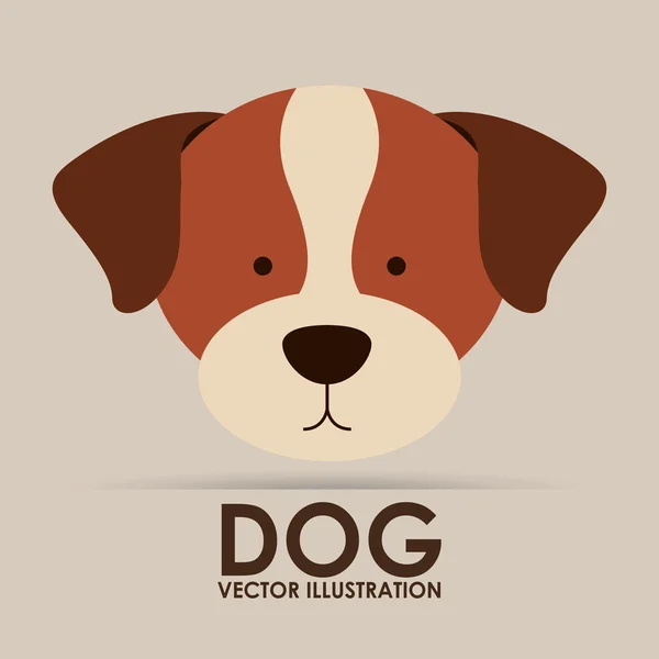 Söt hund design — Stock vektor