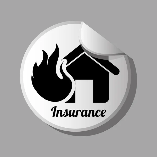 Design icona di assicurazione — Vettoriale Stock